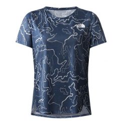 The North Face Koszulka Printed Sunriser Nf0A7Ww1A09. Niebieskie koszulki sportowe The North Face, bez wzorów, bez ramiączek. Za 124.99 zł.