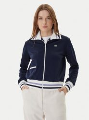 Lacoste Bluza SF5252 Granatowy Regular Fit. Niebieskie bluzy Lacoste, bez wzorów, z syntetyku, bez kaptura. Za 789.99 zł.