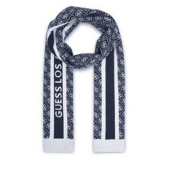 Szalik Guess. Niebieskie szaliki Guess, z aplikacjami. Za 239.99 zł.