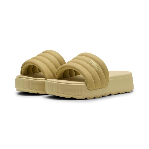 Puma Klapki Karmen Slide Puffy 40067902. Brązowe klapki Puma, bez wzorów, bez obcasa, na platformie. Za 172.72 zł.
