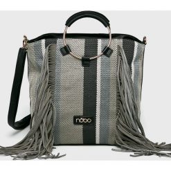 Nobo - Torebka. Zielone shopper Nobo, bez wzorów, z materiału, casualowe, na ramię, duże, z nadrukiem, bez dodatków. W wyprzedaży za 139.90 zł.