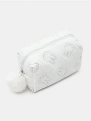 Kosmetyczka z haftem Miffy - biały. Białe kufry i kosmetyczki Sinsay, bez wzorów, bez dodatków. Za 15.99 zł.