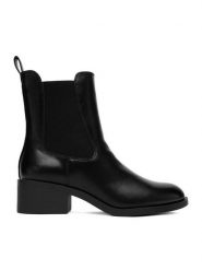 JENNY Botki CEO-HY8968-1 Czarny. Czarne botki Jenny, bez wzorów, z materiału, bez obcasa, na słupku, bez zapięcia. Za 159.99 zł.