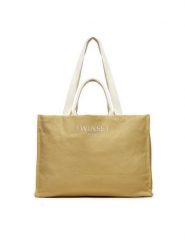 TWINSET Torebka 241TD8110 Beżowy. Brązowe shopper Twinset, bez wzorów, z bawełny, bez dodatków. Za 379.99 zł.