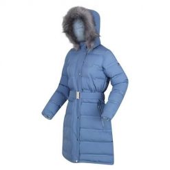 Kurtka turystyczna damska Regatta Daleyza parka zimowa termiczna. Niebieskie parki Regatta, na zimę, xs, z puchu, sportowe, bez kaptura. Za 427.00 zł.