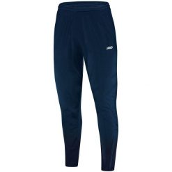Damskie spodnie dresowe Jako polyester Classico. Niebieskie spodnie materiałowe JAKO, bez wzorów, z dresówki, do piłki nożnej. Za 190.00 zł.