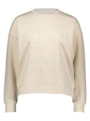 Vila Bluza w kolorze kremowym rozmiar: XL. Brązowe bluzy Vila, xl, bez wzorów, bez kaptura. Za 73.95 zł.