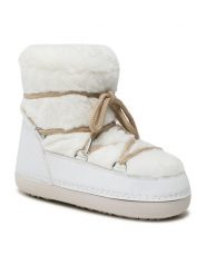 DeeZee Śniegowce NS9034-01 Biały. Białe botki DeeZee, bez wzorów, z materiału, bez obcasa, bez zapięcia. Za 131.99 zł.