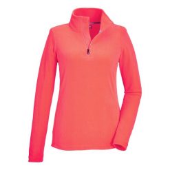 Bluza damska Killtec KSW 101 WMN FLC SHRT. Brązowe bluzy Killtec, bez wzorów, bez kaptura. Za 149.99 zł.
