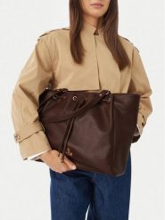 Beverly Hills Polo Club Torebka CEO-BHPC-C-008-10 Brązowy. Brązowe shopper Beverly Hills Polo Club, bez wzorów, ze skóry, bez dodatków. Za 279.99 zł.
