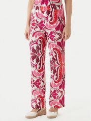 Morgan Spodnie materiałowe 261-PMARIA Różowy Regular Fit. Czerwone spodnie materiałowe Morgan, bez wzorów, z materiału. Za 299.99 zł.