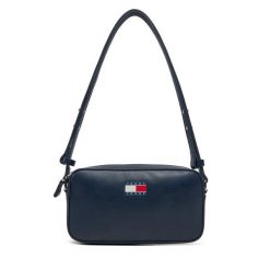 Torebka Tommy Jeans. Niebieskie listonoszki Tommy Jeans, bez wzorów, z jeansu, bez dodatków. Za 179.99 zł.
