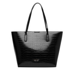 Torebka Nine West. Czarne shopper Nine West, bez wzorów, bez dodatków. Za 279.99 zł.