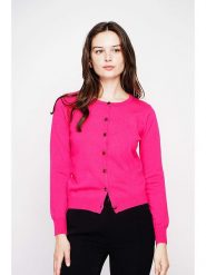 C& Jo Kardigan w kolorze różowym rozmiar: 38. Różowe kardigany C& Jo, bez wzorów, ze splotem. Za 121.99 zł.