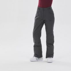 Spodnie snowboardowe damskie Dreamscape SNB 500. Szare spodnie narciarskie DREAMSCAPE, l, bez wzorów, z materiału, narciarskie. Za 249.99 zł.