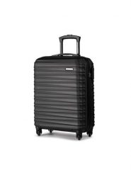 WITTCHEN Walizka kabinowa 56-3A-311-11 Czarny. Czarne walizki Wittchen, bez wzorów. Za 469.99 zł.