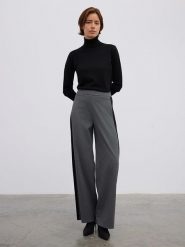 BGN Spodnie w kolorze antracytowym rozmiar: 34. Czarne spodnie materiałowe BGN, na imprezę, bez wzorów, z materiału, z podwyższonym stanem. Za 143.56 zł.