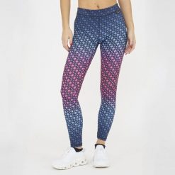 Legginsy treningowe damskie NETMESH. Czerwone legginsy ELPLAYER, bez wzorów, z elastanu. W wyprzedaży za 80.00 zł.