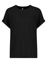 Sublevel Bluzka w kolorze czarnym rozmiar: M. Czarne bluzki Sublevel, m, bez wzorów, bez kołnierzyka, bez ramiączek. Za 43.99 zł.