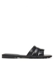 Aldo Klapki Gotosandal 13966678 Czarny. Czarne klapki Aldo, bez wzorów, ze skóry, bez obcasa. Za 179.99 zł.