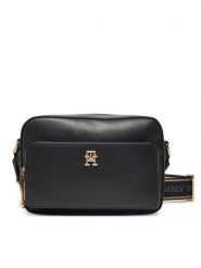 Tommy Hilfiger Torebka Th Joy Camera Bag AW0AW16812 Czarny. Czarne listonoszki TOMMY HILFIGER, bez wzorów, ze skóry, bez dodatków. Za 309.99 zł.