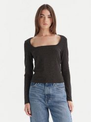 Vero Moda Bluzka Kanva 10336088 Czarny Regular Fit. Czarne bluzki Vero Moda, l, bez wzorów, z syntetyku, bez kołnierzyka, bez ramiączek. Za 99.99 zł.