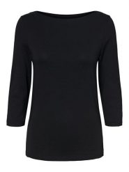 Vero Moda Koszulka "Panda" w kolorze czarnym rozmiar: M. Czarne bluzki Vero Moda, m, bez wzorów, z bawełny, bez kołnierzyka, bez ramiączek. Za 83.42 zł.