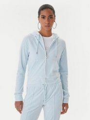 Juicy Couture Bluza Madison JCWAS225306 Błękitny Slim Fit. Niebieskie bluzy Juicy Couture, s, bez wzorów, z syntetyku, bez kaptura. Za 439.99 zł.