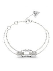 Guess Bransoletka JUBB04 581JW Srebrny. Szare bransoletki Guess, metalowe. Za 259.99 zł.