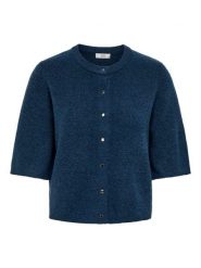 JDY Kardigan "Lumi" w kolorze granatowym rozmiar: L. Niebieskie kardigany JDY, l, bez wzorów, prążkowane. Za 114.95 zł.