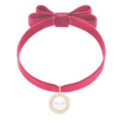 Bransoletka Christmas Pearl. Białe bransoletki Lilou, z cyrkonią, pozłacane. Za 278.00 zł.