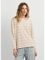 Pepe Jeans Koszulka "Carola" w kolorze kremowym rozmiar: XS. Brązowe bluzki Pepe Jeans, xs, bez wzorów, z jeansu, bez kołnierzyka, bez ramiączek. Za 118.28 zł.