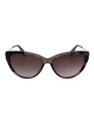 Longchamp Damskie okulary przeciwsłoneczne w kolorze srebrno-szaro-brązowym rozmiar: 56. Brązowe okulary przeciwsłoneczne Longchamp, bez wzorów, z tworzywa sztucznego. Za 267.29 zł.