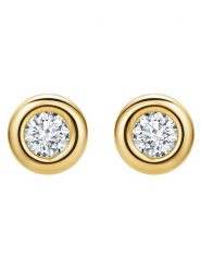 Revoni Złote kolczyki-wkrętki z diamentami rozmiar: onesize. Żółte kolczyki Revoni, z diamentem, złote. Za 674.99 zł.