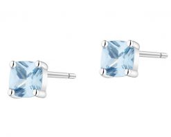 Kolczyki srebrne z cyrkoniami - kwadraty. Szare kolczyki Apart, z cyrkonią, srebrne. Za 129.00 zł.