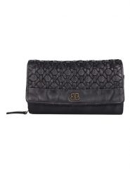 Bellicci Skórzany portfel "Pedra" w kolorze czarnym - 19 x 10 x 4 cm rozmiar: onesize. Czarne portfele Bellicci, bez wzorów, z materiału. Za 196.24 zł.