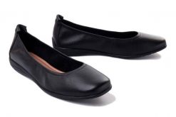 JOSEF SEIBEL 74801 133 105 Fenja 01 DS. black-black, baleriny damskie. Czarne baleriny Josef Seibel, bez wzorów, ze skóry, bez obcasa. Za 379.90 zł.