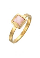 Elli PREMIUM Damski Soliter Piramida z różowym kwarcem w pozłacanym srebrze 925 Sterling Silver Pierścionki 1 ct. Czerwone pierścionki Elli PREMIUM, z kwarcem, pozłacane. Za 328.99 zł.