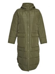 MOSS COPENHAGEN Płaszcz pikowany "Petulla Deya" w kolorze khaki rozmiar: M/L. Brązowe płaszcze Moss Copenhagen, l, bez wzorów, bez kaptura. Za 242.13 zł.
