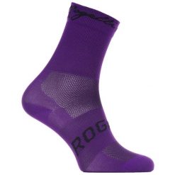Skarpetki sportowe damskie Rogelli RCS-15. Fioletowe skarpety Rogelli, bez wzorów. Za 37.00 zł.