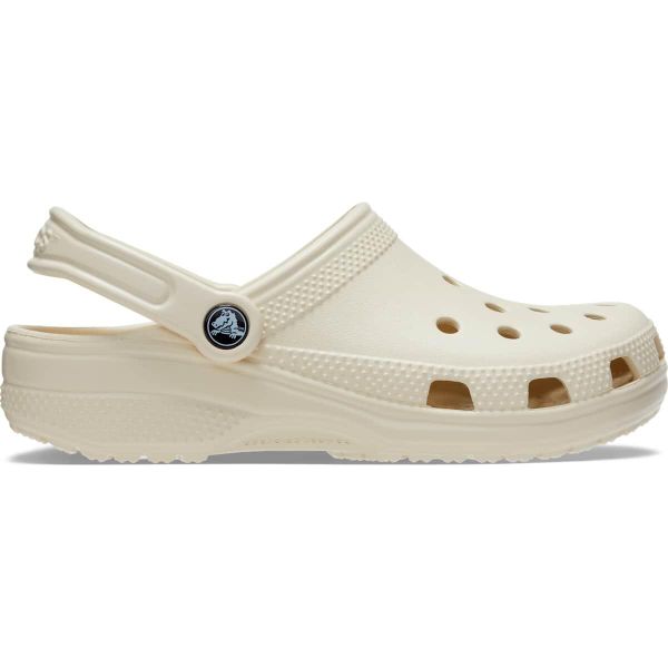 Klapki dla dorosłych Crocs Classic. Białe klapki Crocs, bez wzorów, z syntetyku, bez obcasa. Za 224.96 zł.