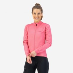 Bluza rowerowa damska Rogelli Core. Czerwone bluzy Rogelli, na jesień, xl, bez wzorów, bez kaptura. Za 259.00 zł.