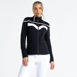 Bluza narciarska damska Dare2b Rocker Core Stretch UPF 50+. Czarne bluzy Dare 2b, na zimę, m, bez wzorów, bez kaptura. Za 176.00 zł.