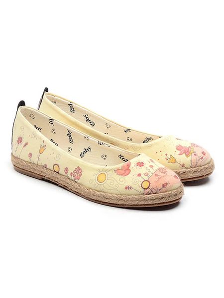 Goby Baleriny w kolorze beżowo-różowym rozmiar: 39. Brązowe baleriny Goby, bez wzorów, bez obcasa. Za 161.73 zł.