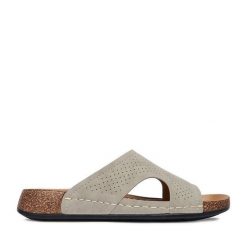 Klapki Go Soft. Szare klapki GO SOFT, bez wzorów, bez obcasa. Za 89.99 zł.