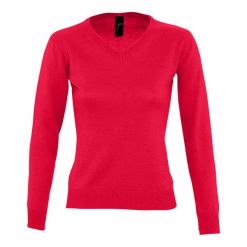 Bluza Damska Galaxy Z Dekoltem V. Czerwone bluzy SOL'S, s, bez wzorów, bez kaptura. Za 170.99 zł.