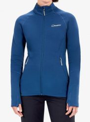 Bluza polarowa damska Berghaus Kinetic Powerstretch Jkt Af. Niebieskie bluzy Berghaus, s, bez wzorów, z dzianiny, bez kaptura. Za 615.99 zł.