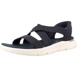 Sandały SKECHERS GO WALK FLEX SANDAL GLIMM Niebieski. Niebieskie sandały Skechers, bez wzorów, z materiału, bez obcasa, bez zapięcia. Za 289.99 zł.