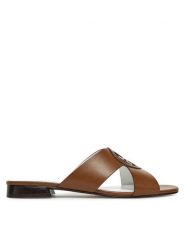 Tory Burch Klapki Miller 162574 Brązowy. Brązowe klapki Tory Burch, bez wzorów, ze skóry, bez obcasa. Za 809.99 zł.