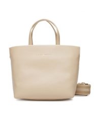 Tommy Hilfiger Torebka Th Logotape Mini Tote AW0AW17694 Beżowy. Brązowe torebki klasyczne TOMMY HILFIGER, bez wzorów, ze skóry, bez dodatków. Za 599.99 zł.